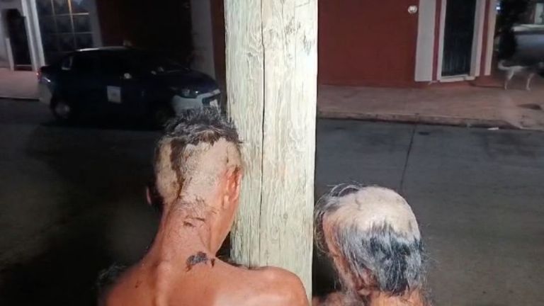 Capturados migrantes que robaban baterías a vehículos de emergencia en Tapachula, Chiapas