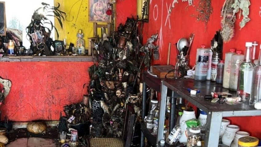 Edomex: Catean inmueble relacionado con rituales de santería y hallan armas y narcóticos