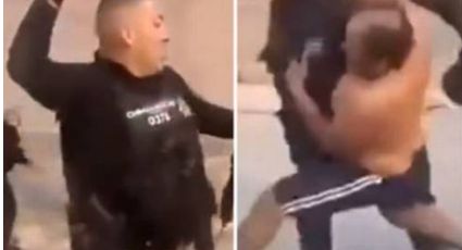 VIDEO: Captan pelea de policías contra vecinos en Chimalhuacán; les aventaron piedras