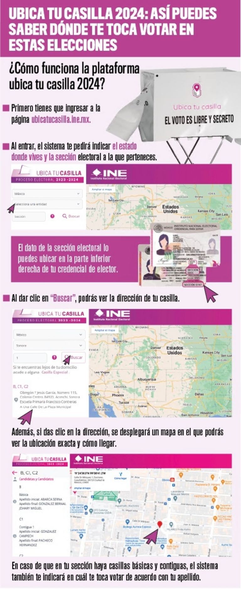 Así puedes ubicar tu casilla