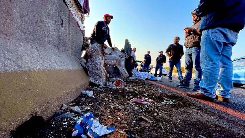 Caos en la autopista México-Puebla por doble accidente: dos motociclistas murieron
