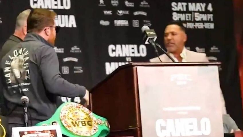'Canelo' Álvarez desafía a De la Hoya a demandarlo: "Bienvenido, que lo haga"
