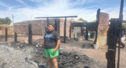 Sandra pierde su hogar en incendio, solicita apoyo ciudadano