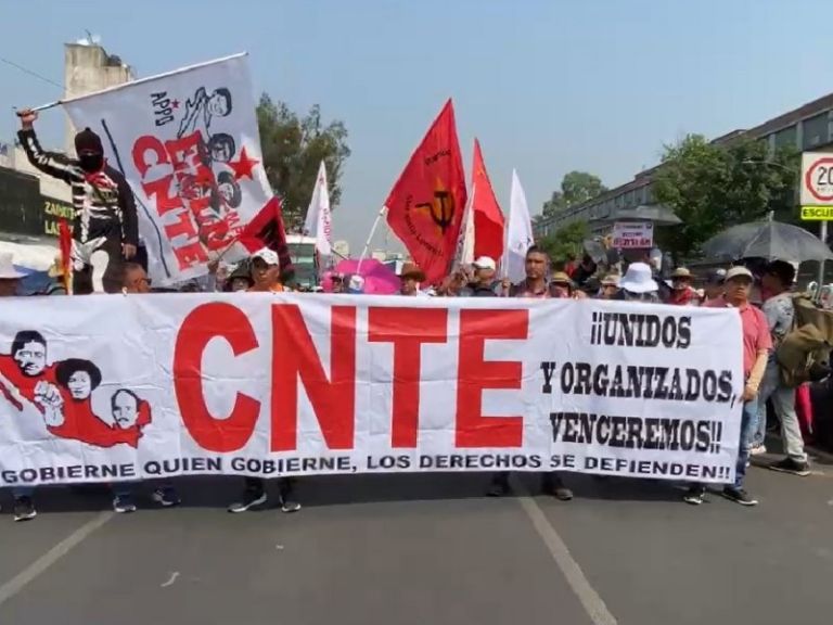CNTE realizar protestas en diferentes zonas de la CDMX