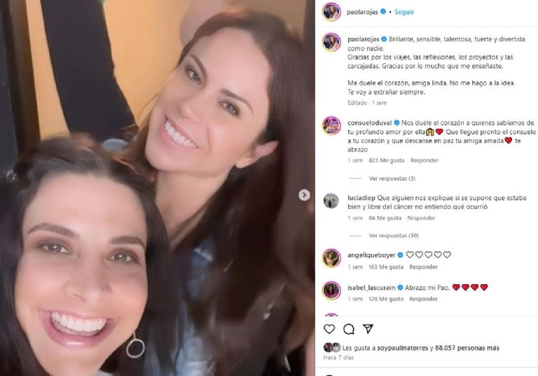 Paola Rojas comparte su última voluntad tras muerte de Verónica Toussaint