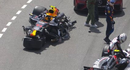 F1: Sergio Pérez sufre fuerte accidente durante el GP de Mónaco; Magnussen, el culpable