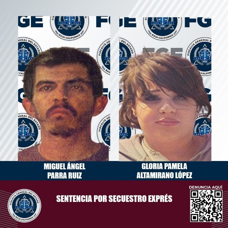 Las dos personas sentenciadas en Baja California