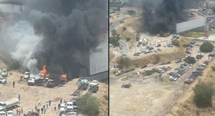 VIDEO: Intenso incendio consume instalaciones de la Fiscalía de Querétaro