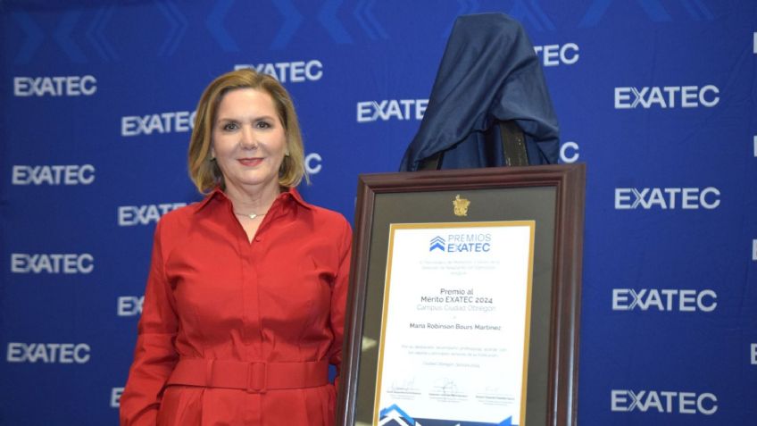Sonora: María Bours es reconocida por el Tecnológico de Monterrey por su merito académico