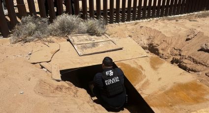 Alerta en Sonora: Descubren túnel en el muro fronterizo con EU; FGR investiga