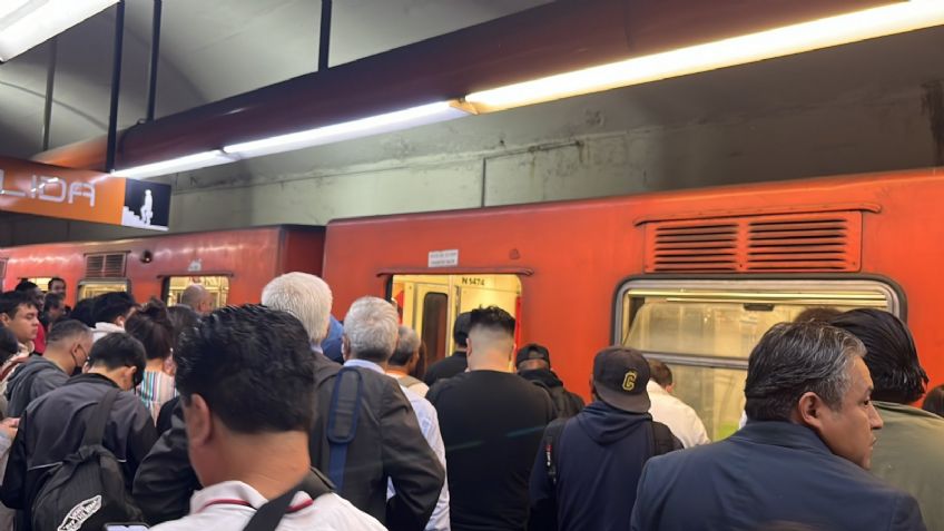Caos en la Línea 7 del Metro: Desalojan a usuarios y desesperados buscan alternativas