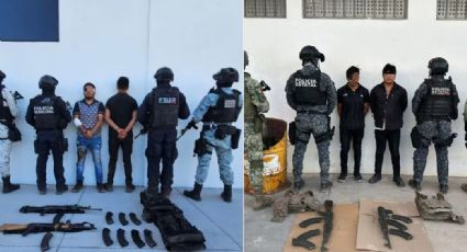 Golpe al narco: Con armas y vehículos, detienen a 6 sicarios del Cártel de Sinaloa