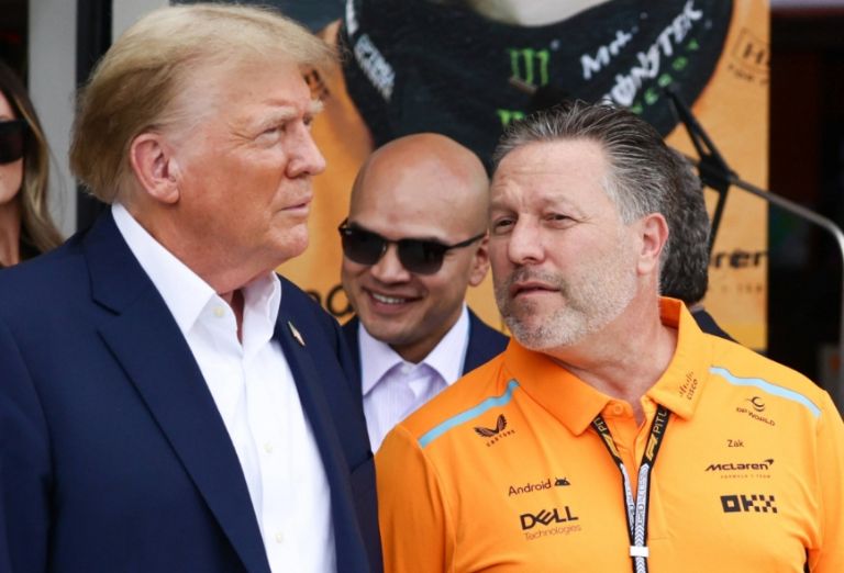 McLaren lanzó un comunicado para desvincularse de Trump