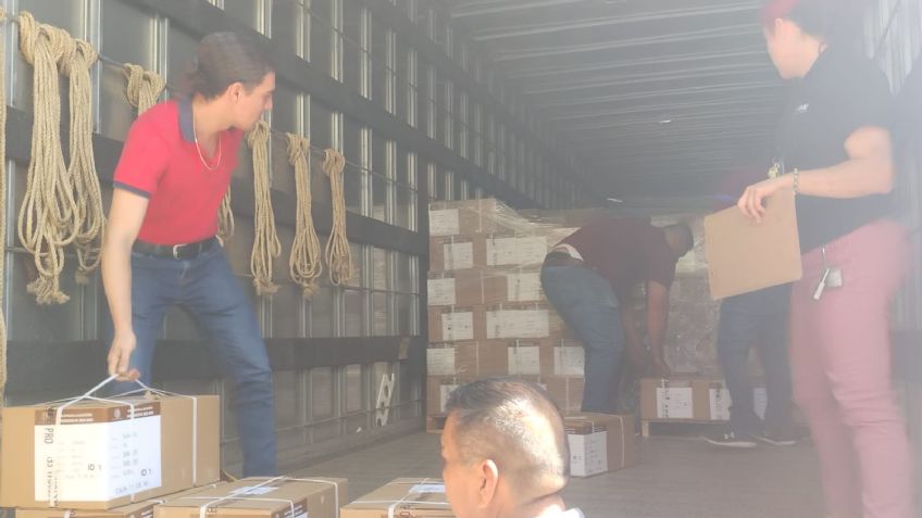 Elecciones 2024: Llegan a Cajeme boletas y material electoral