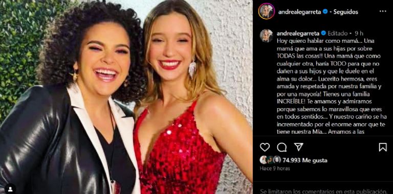 Andrea Legarreta estalla tras críticas a Lucerito Mijares