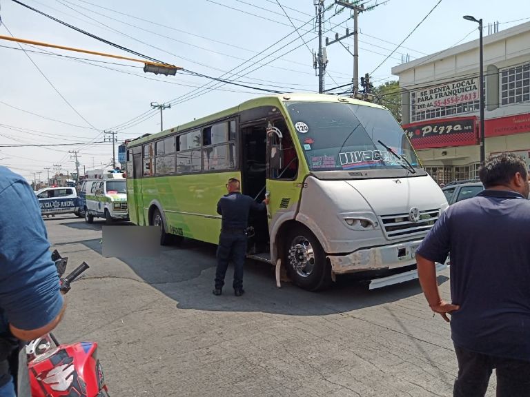 Abuelito atropellado en Valle de Chalco