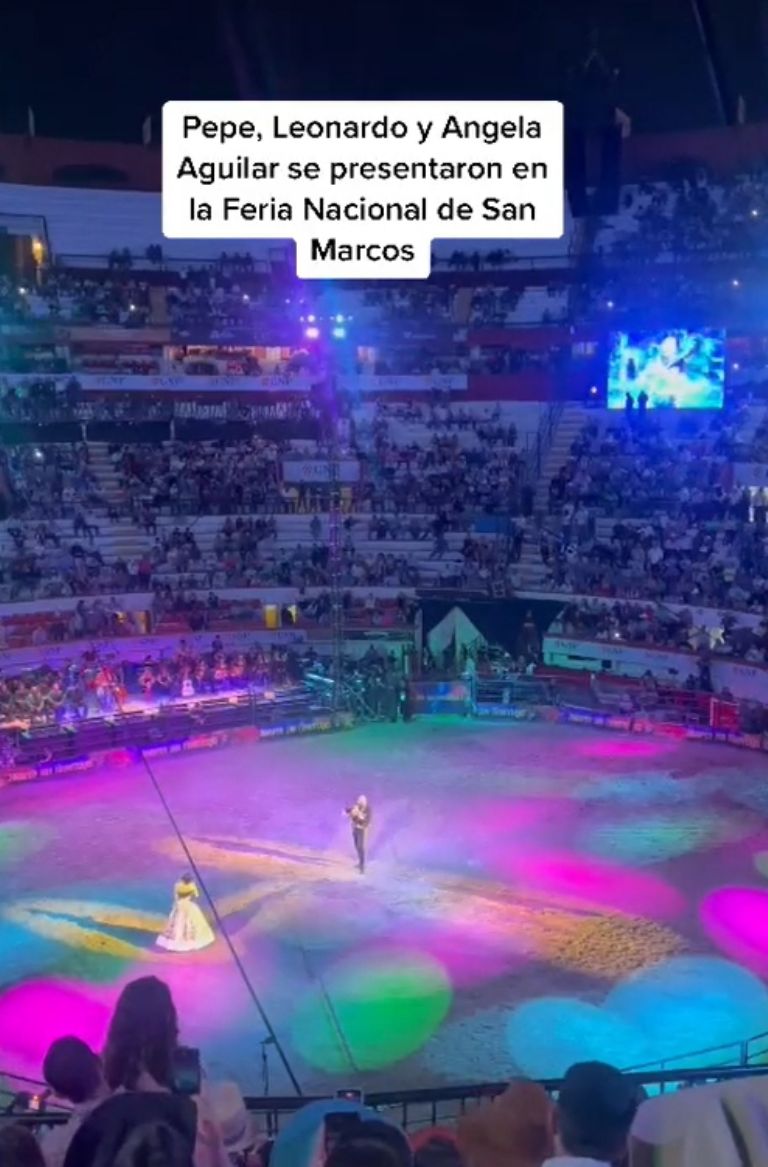 Ángela Aguilar no llena concierto en Feria de San Marcos