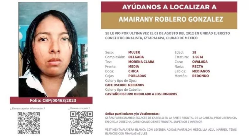 Confirmación de pruebas de ADN: Amairany fue víctima del feminicida de Iztacalco