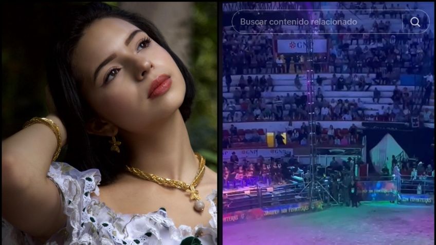 ¿Se acabó su carrera? Ángela Aguilar da concierto en palenque semi vacío; así la exhiben