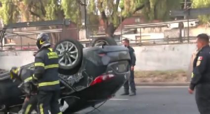 Caos en la calzada Ignacio Zaragoza por volcadura: Cuatro mujeres resultaron lesionadas