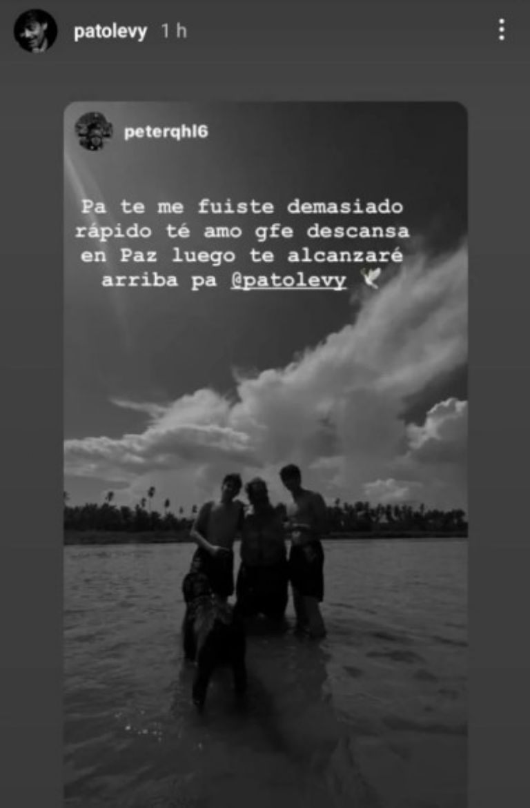 Así se despidió su hijo Pedro Levy, de Pato Levy