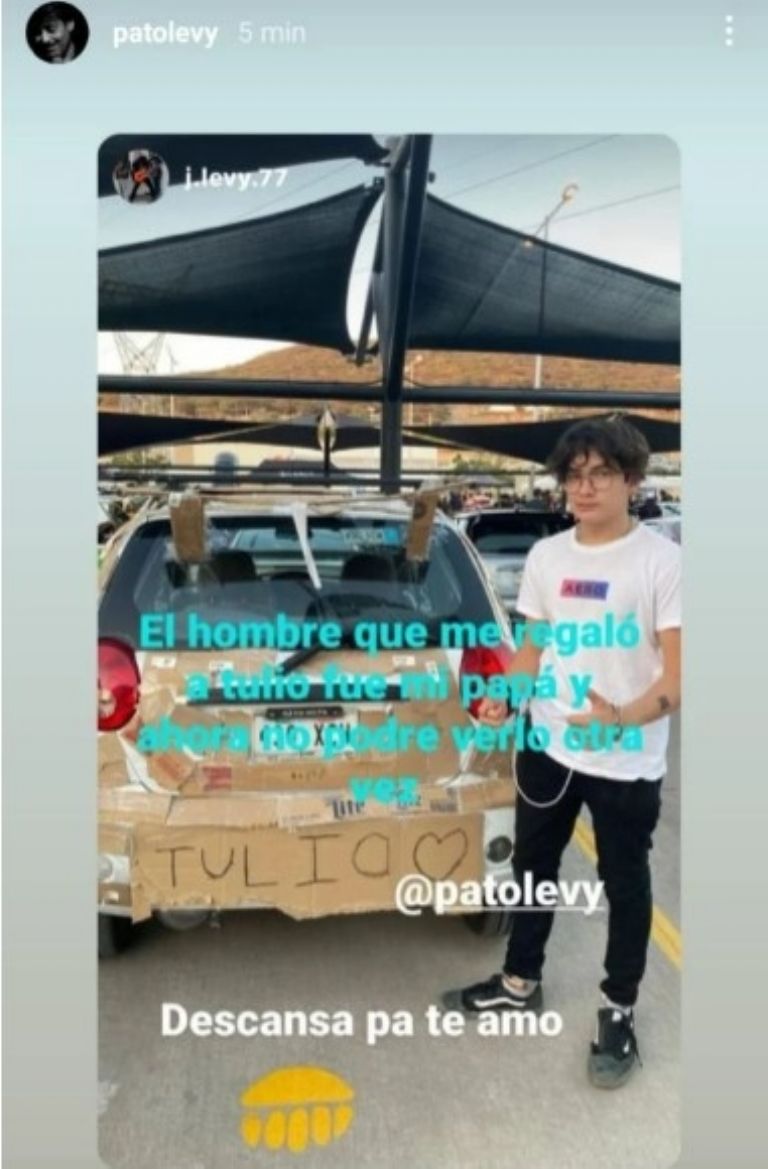 De esta manera despidió Juan Levy, a su padre Pato Levy