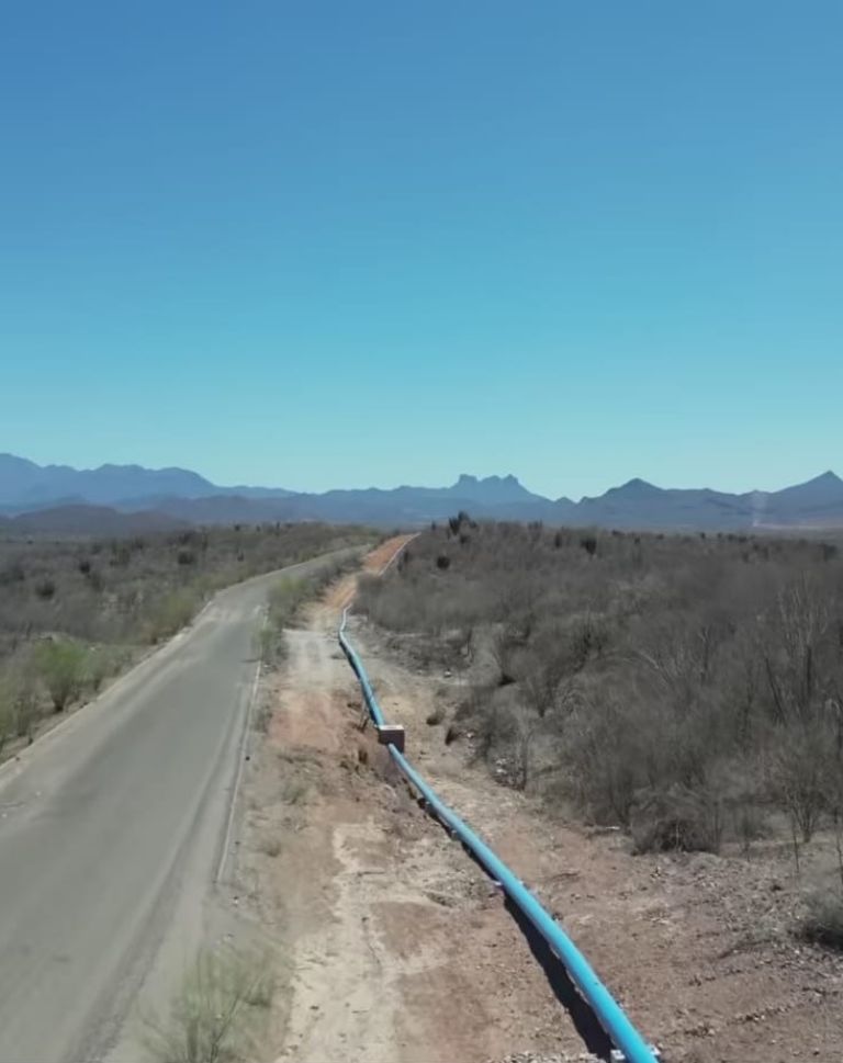 Se construyeron más de 40 kilómetros de tubería
