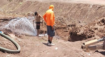 Cajeme: Ruptura de tubería deja a 3 colonias sin agua; Oomapasc trabaja para repararla