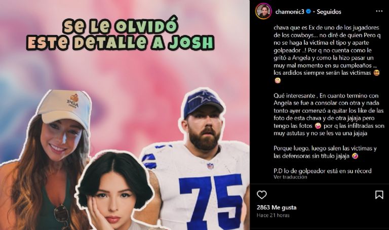 Así fue el final de la relación de Josh Balls y Ángela Aguilar