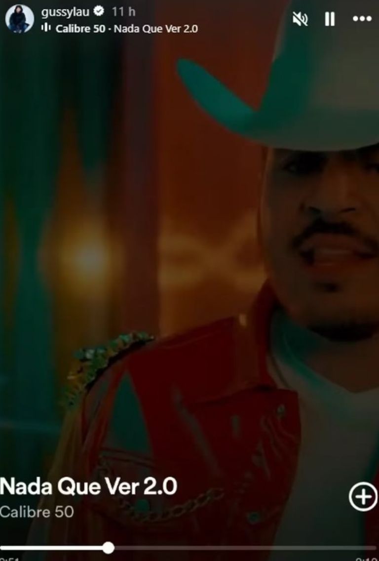 Gussy Lau publicó una canción en sus historias en Instagram 