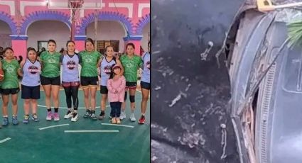 Vehículo se vuelca en barranca; muere el equipo de básquetbol de Oaxaca que iba a bordo