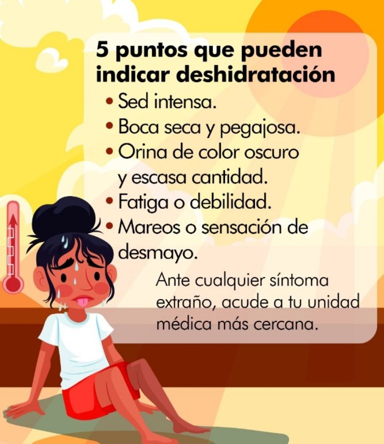 Síntomas de deshidratación