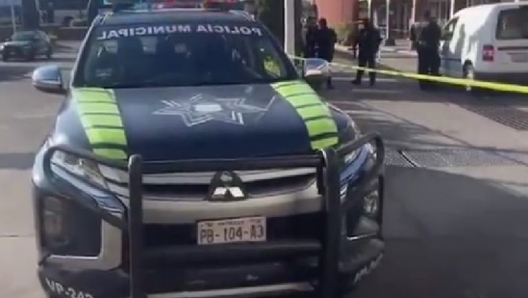 Robo de cajero en Puebla