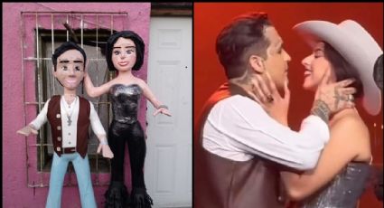 Crean piñata viral de Ángela Aguilar y Christian Nodal: "25% argentina, 75% chapulina"