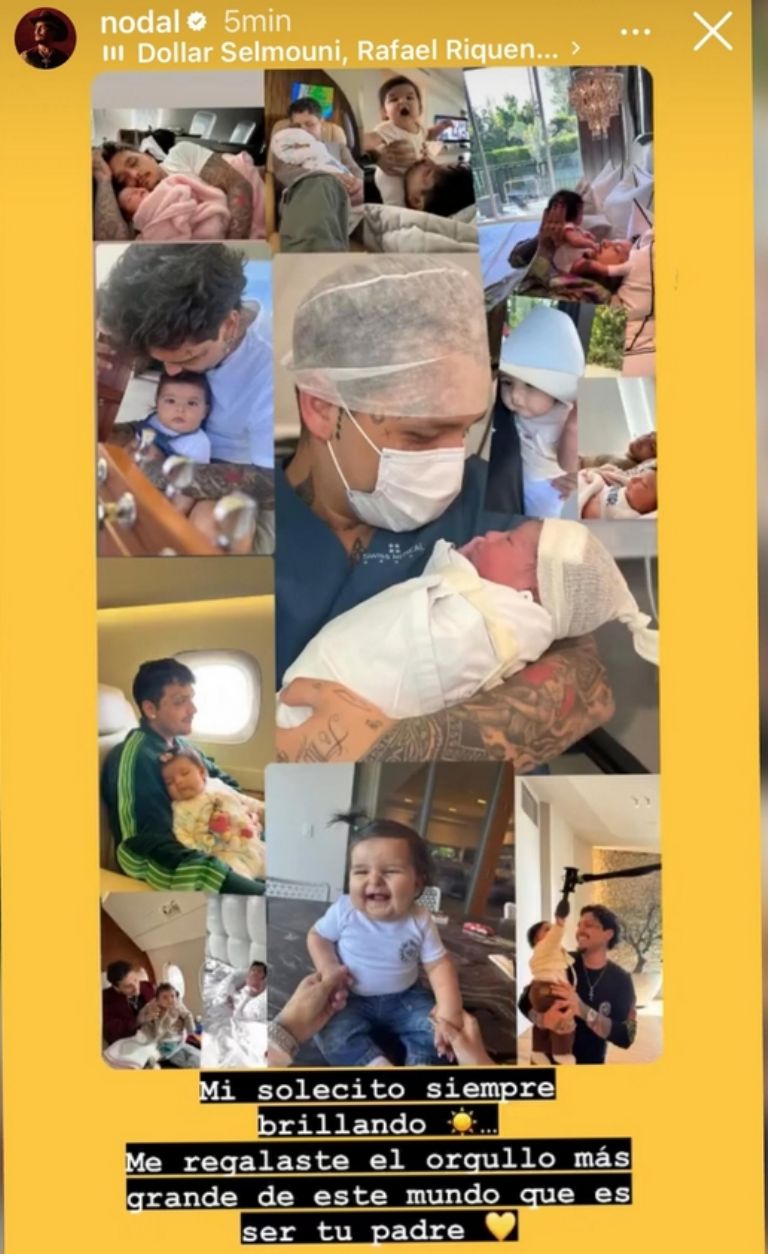 Christian Nodal celebra el Día del Padre