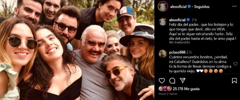 Alejandro Fernández le envía mensaje a Vicente Fernández