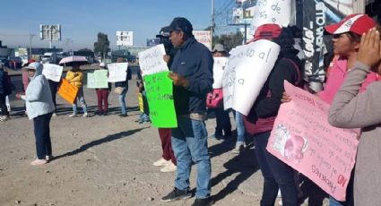 Colapsa la autopista México-Pachuca por bloqueo en la comunidad de Matilde