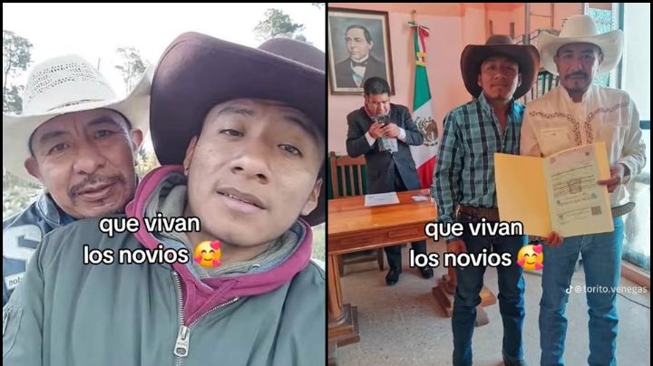 Amor es amor: Albañil y chalán se vuelve viral tras contraer nupcias en Veracruz