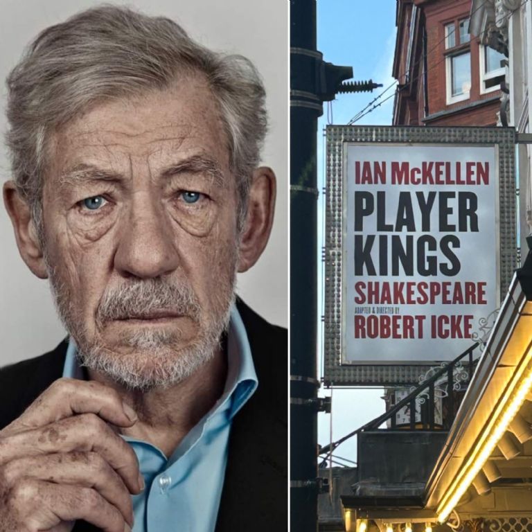 Sir Ian McKellen cayó del escenario