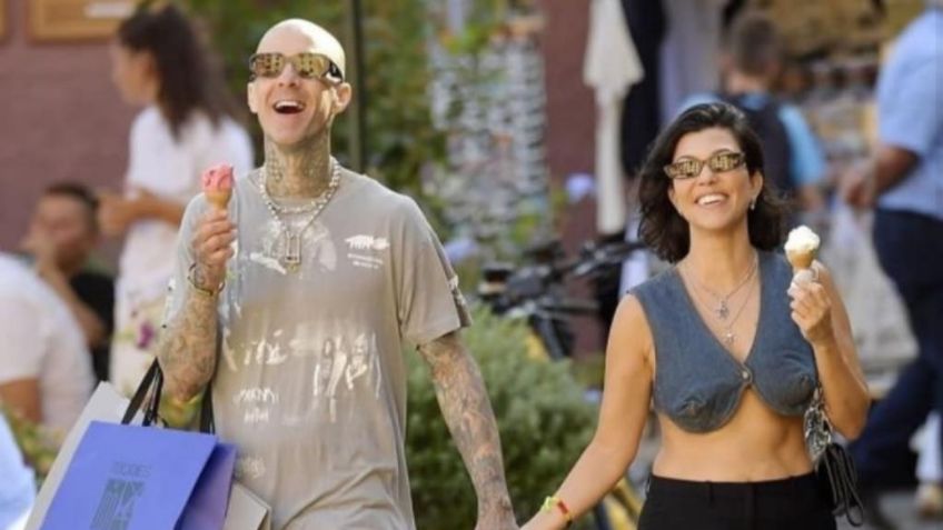 Travis Barker interpreta a 'Forrest Gump' para este proyecto y Kourtney Kardashian lo anima