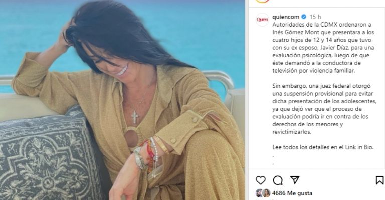 Inés Gómez Mont es acusada de ejercer violencia a sus hijos y piden los presente para evaluación