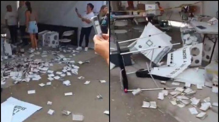 Sujetos armados destruyen casilla de San Juan del Río, Querétaro; no hay víctimas fatales