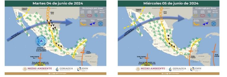 Clima en Sonora para la primera semana de junio. Foto: Conagua