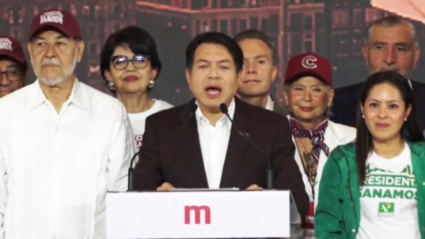 Mario Delgado declara ganadora a Sheinbaum: "Le cerramos la boca a una oposición diminuta"