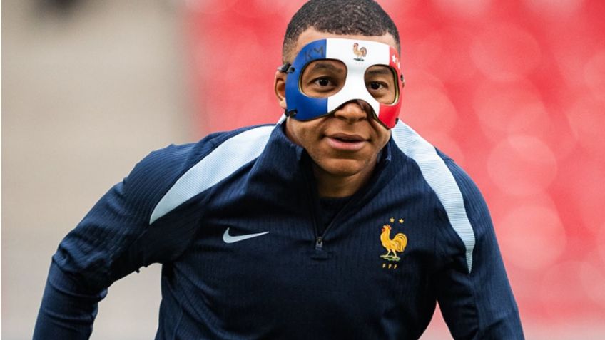 Mbappé estrena máscara a la francesa; pero no podrá jugar con ella en la Eurocopa