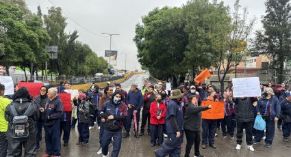 Caos en Circuito Interior por bloqueo de trabajadores del IPN en Manuel Carpio