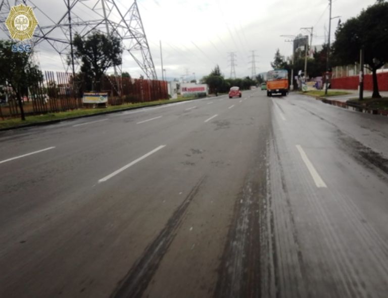 Volcadura en la México-Puebla