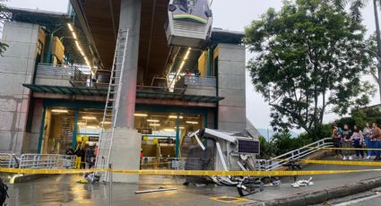 VIDEO: Se desploma cabina del Metrocable de Medellín; un muerto y nueve heridos