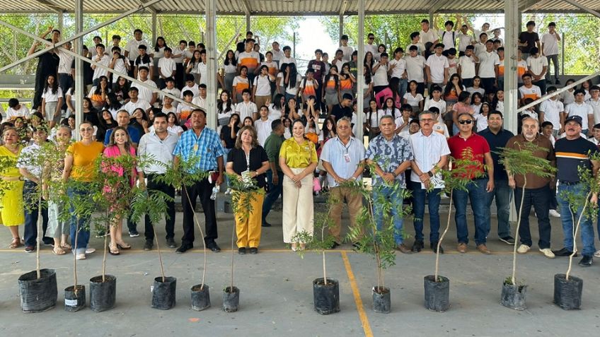 Reforestarán espacios deportivos y recreativos de Empalme; se plantarán 350 árboles