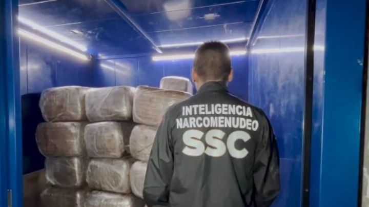 Golpe al narco: Aseguran 600 kilos de marihuana en el Centro Histórico de la CDMX